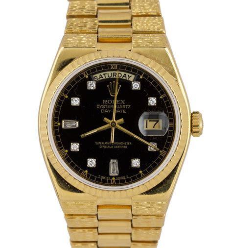 rolex oyster perpetual day date black face diamond bezel|Rolex datejust diamond bezel 36mm.